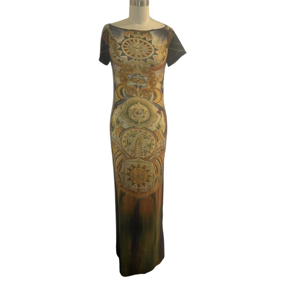 Vintage Vivienne Tam for Cache chakra mesh dress - Picture 3 of 9